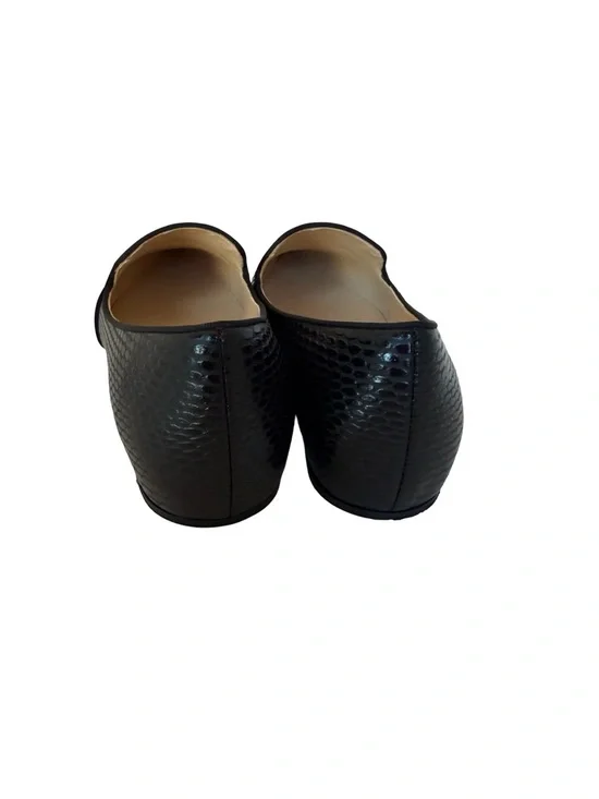 Christian Louboutin Kashasha Lizard Embossed Ballet Flats Black Size 38.5 + Box - Picture 6 of 15